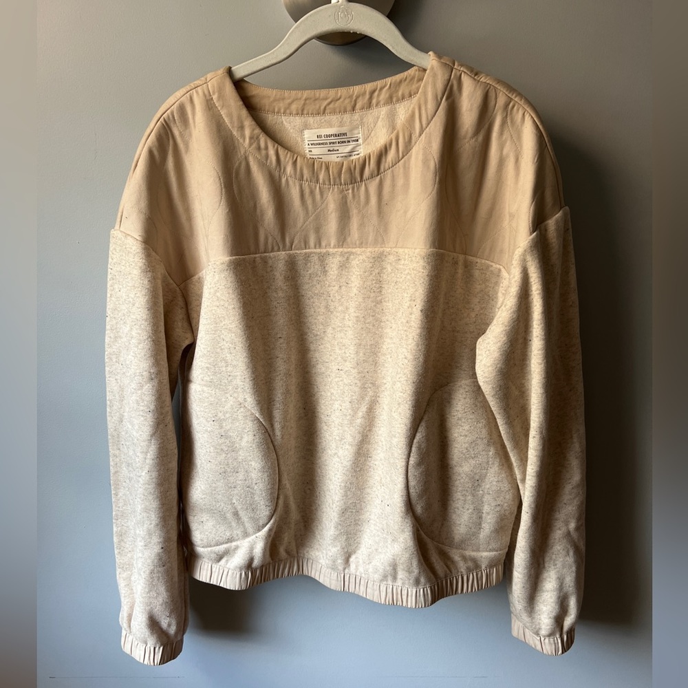 REI cream sweater